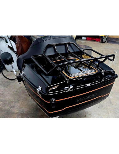 Portaequipajes Maletero Eumti Negro para Harley Touring 1984-2025