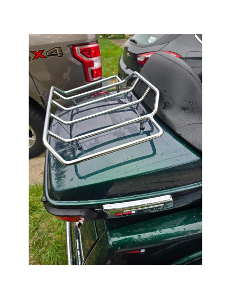 Portaequipajes Maletero Eumti Negro para Harley Touring 1984-2025