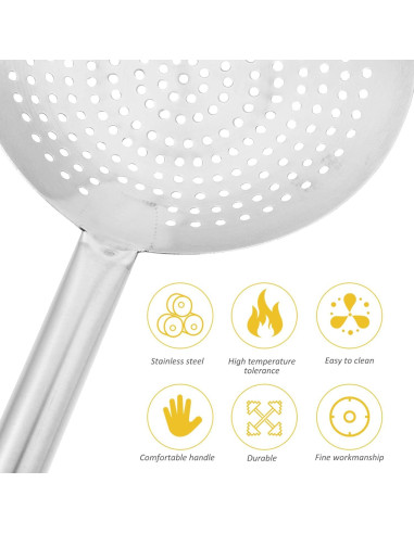 Cucharón Colador de Acero Inoxidable YARDWE 26cm para Cocina