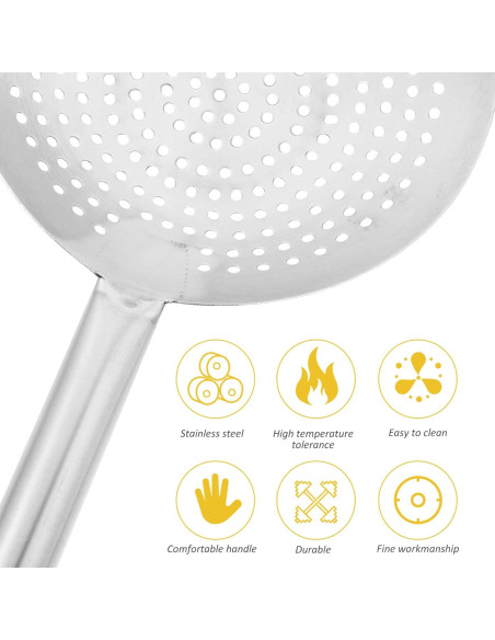 Cucharón Colador de Acero Inoxidable YARDWE 26cm para Cocina