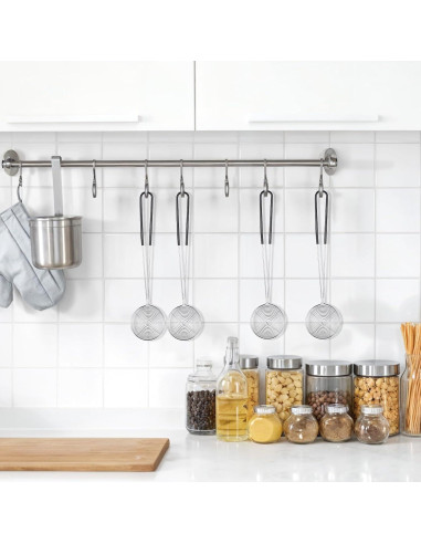 16 Cucharas Colador de Acero Inoxidable EupHHonycs 27.5cm