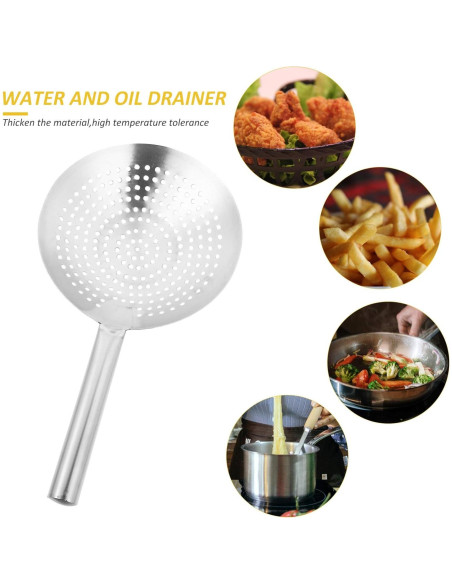Cucharón Colador de Acero Inoxidable YARDWE 26cm para Cocina