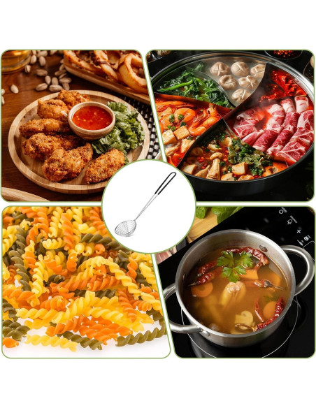 16 Cucharas Colador de Acero Inoxidable EupHHonycs 27.5cm