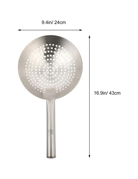 Cucharón Colador Ranurado de Acero Inoxidable Yardwe 0.39kg