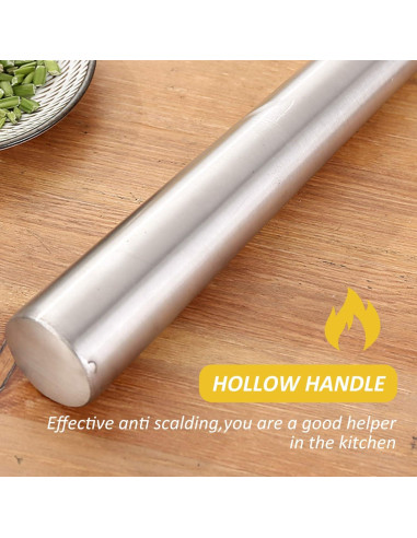 Cucharón Colador de Acero Inoxidable YARDWE 26cm para Cocina