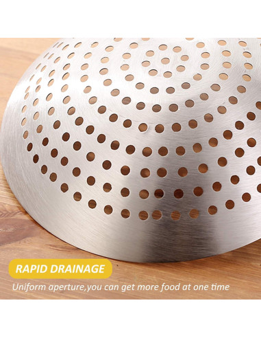 Cucharón Colador de Acero Inoxidable YARDWE 26cm para Cocina