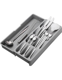 Organizador de Cajón de Cocina CEDNQQWS Expandible 40.5x16.5 cm 2