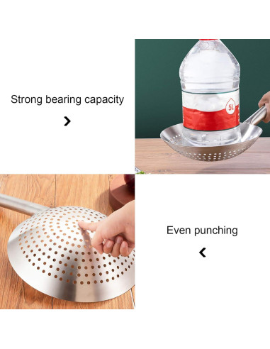 Cucharón Colador Ranurado de Acero Inoxidable Yardwe 0.39kg