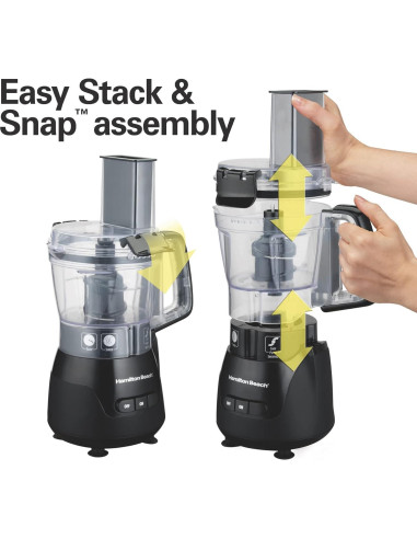 Procesador de Alimentos Hamilton Beach Stack & Snap 4 Tazas 250W