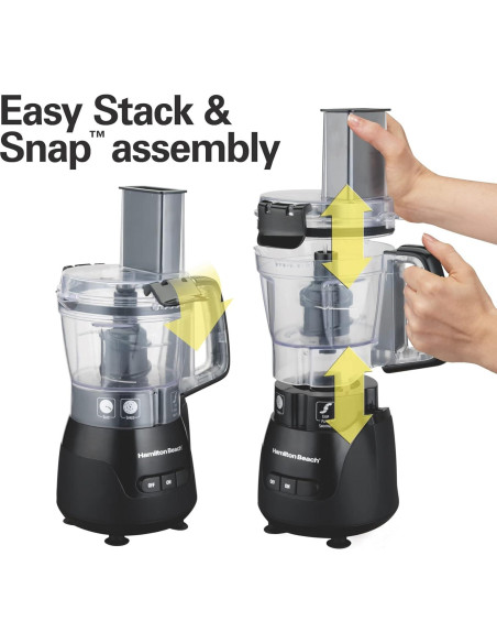 Procesador de Alimentos Hamilton Beach Stack & Snap 4 Tazas 250W