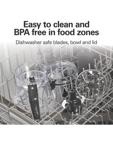 Procesador de Alimentos Hamilton Beach Stack & Snap 4 Tazas 250W