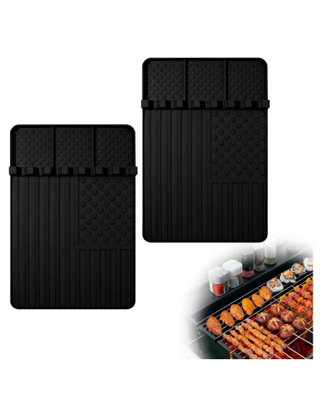 Alfombrilla de Silicona 2 Pcs Blackstone para BBQ 39x27 cm Alfombrilla de Silicona 2 Pcs Blackstone para BBQ 39x27 cm