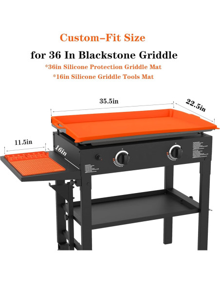 Cubierta de Silicona para Plancha Blackstone 36" con Tapete