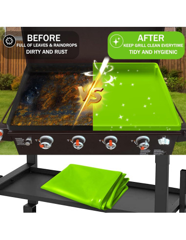 Cubierta de Silicona Verde para Plancha Blackstone 71 cm