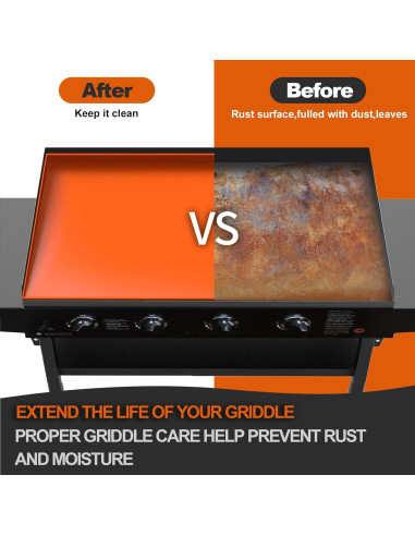 Cubierta de Silicona Ghislaine para Plancha 36" Naranja