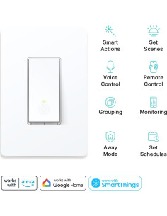 Interruptor Inteligente Kasa HS210 KIT 3 Vías Wi-Fi 2.4GHz 2