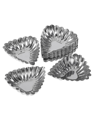 20 Moldes para Tartas de Huevo SHERCHPRY Acero Inoxidable