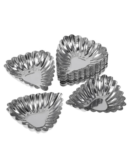 20 Moldes para Tartas de Huevo SHERCHPRY Acero Inoxidable