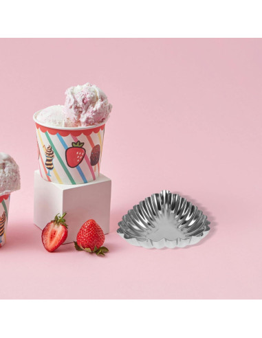 20 Moldes para Tartas de Huevo SHERCHPRY Acero Inoxidable