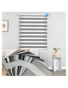 Persiana Zebra Motorizada Blindify 25x17 cm Multicolor