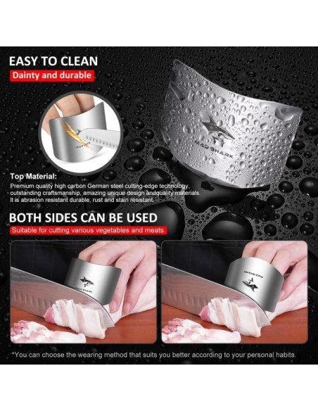 Protectores de Dedos MAD SHARK Acero Inoxidable 2pcs