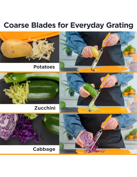 Rallador de Queso y Cítricos Deiss PRO Acero Inoxidable