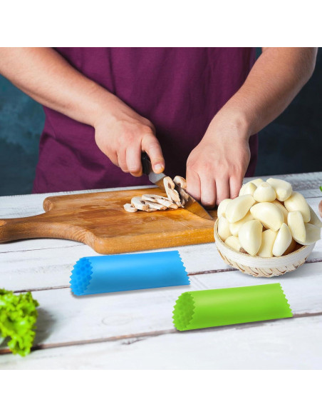 Set 4 Peladores de Ajo Silicona Classicseali Colores