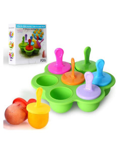 Molde de Paletas de Silicona Baker Boutique 7 Cavidades Verde