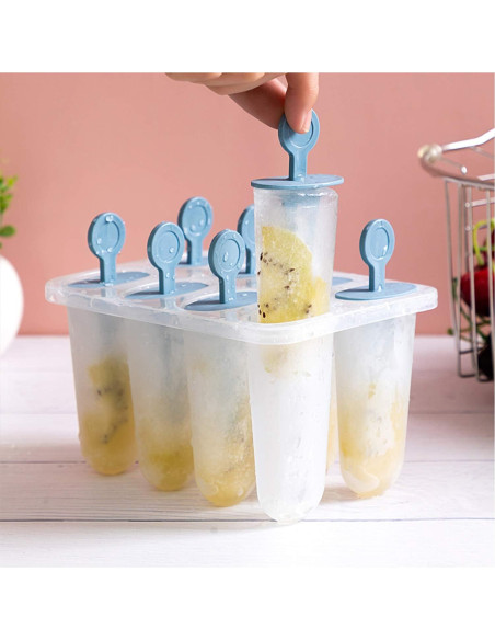 Moldes de Silicona para Paletas LANSKYWARE 8 Piezas