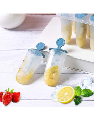 Moldes de Silicona para Paletas LANSKYWARE 8 Piezas