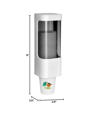 Dispensador de Vasos de Papel 3-5 oz Haqaf Blanco