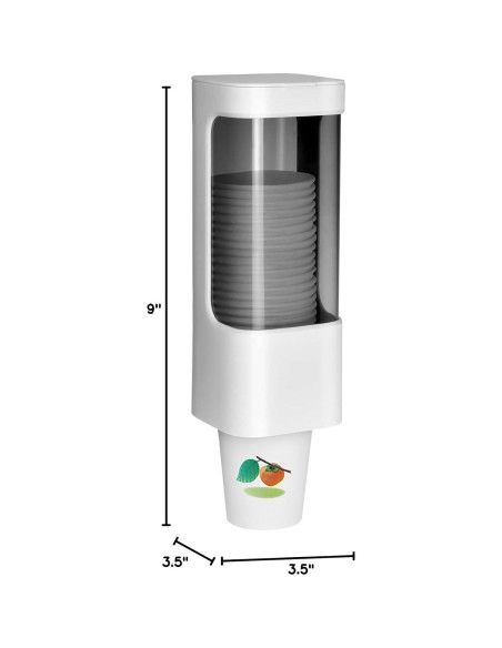 Dispensador de Vasos de Papel 3-5 oz Haqaf Blanco