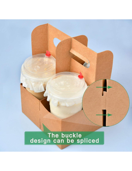 Portavasos desechable 20 unidades Supkiir Kraft 2 tazas