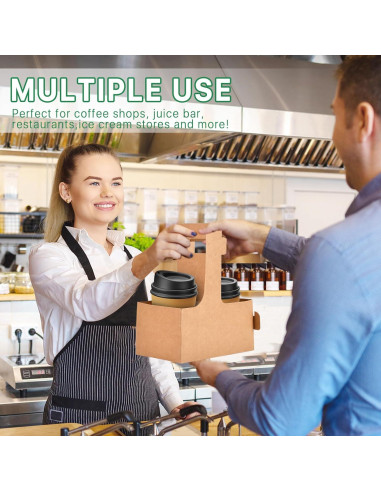 Portavasos desechable 20 unidades Supkiir Kraft 2 tazas