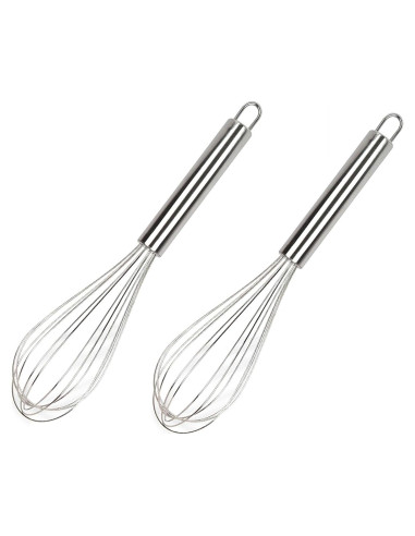 Batidor de huevos manual YIKANGHENG 2 piezas acero inoxidable