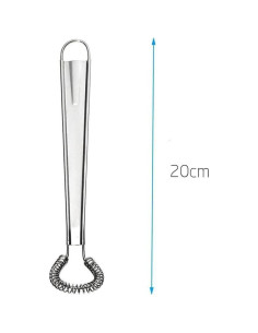 Batidor de Huevos Manual Rosojodg de Acero Inoxidable 32g 2