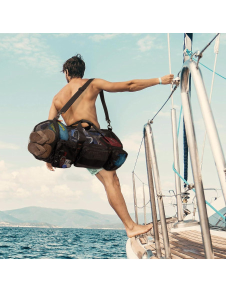 Bolsa de Malla 90L Fitdom para Buceo y Playa