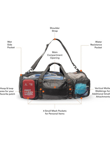 Bolsa de Malla 90L Fitdom para Buceo y Playa