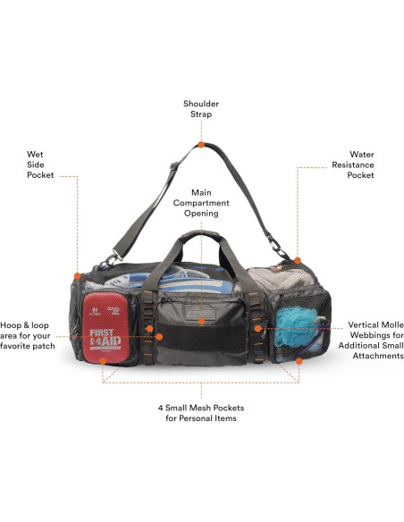 Bolsa de Malla 90L Fitdom para Buceo y Playa