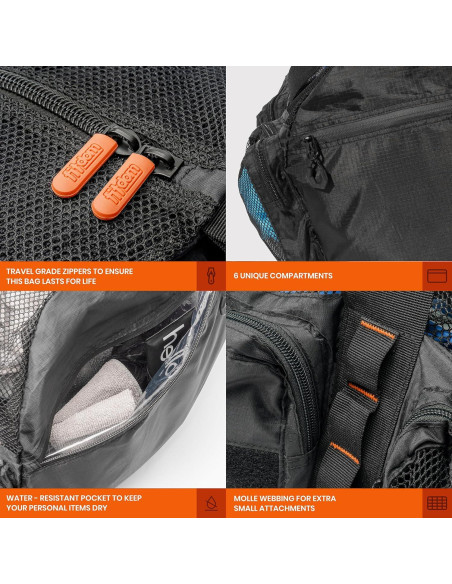 Bolsa de Malla 90L Fitdom para Buceo y Playa