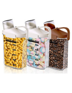 Juego 3 Contenedores Almacenamiento Alimentos LANGMINGDE 2500ml