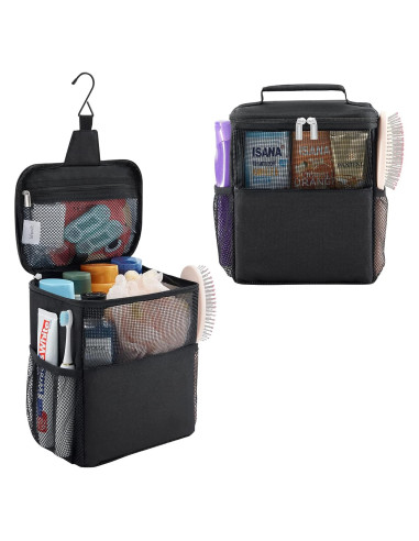 Bolsa de Ducha de Malla Lifewit Mediana Negra 21x15x25cm