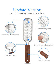 Lima de Pies Profesional Pefei Acero Inoxidable 33cm 2