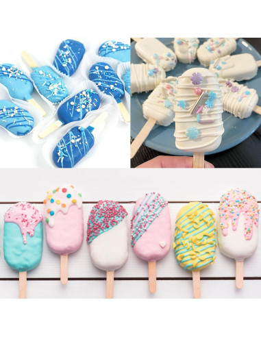 Juego de Moldes de Silicona para Paletas Ouddy Life 3 Piezas