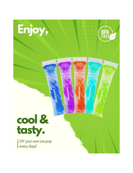 150 Bolsas de Paletas Desechables ANSMIO 20,32x5,08 cm 150 Bolsas de Paletas Desechables ANSMIO 20,32x5,08 cm