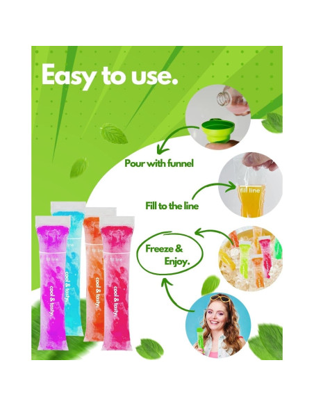 150 Bolsas de Paletas Desechables ANSMIO 20,32x5,08 cm 150 Bolsas de Paletas Desechables ANSMIO 20,32x5,08 cm