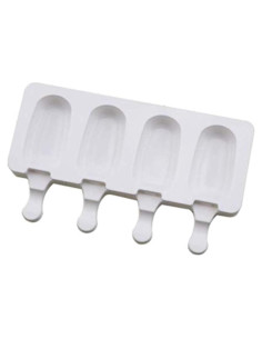 Moldes de Silicona para Paletas Aeyistry 4 Cavidades con Tapa