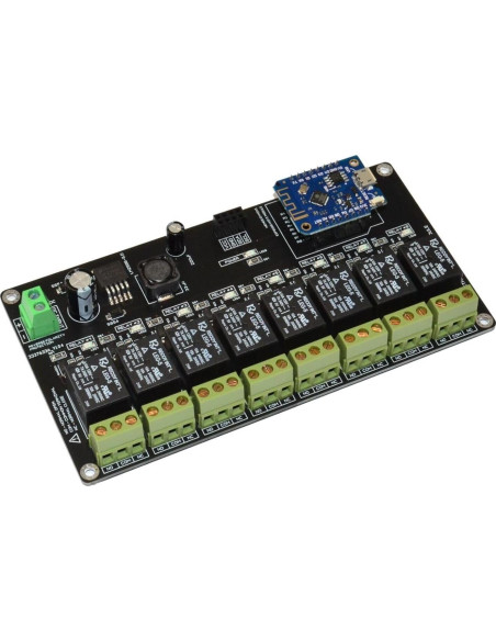 Placa de Relé Electromagnético 8 Canales WiFi TASMOTA ESP8266