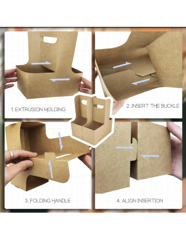 Portavasos desechable 2 tazas Kraft 30 unidades