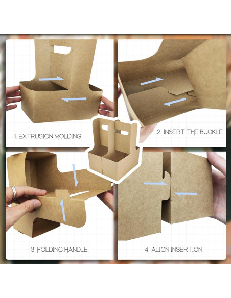 Portavasos desechable 2 tazas Kraft 30 unidades